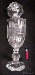 Kristalova vaza ako 1.cena z roku 1950 plachtarstvo - 2