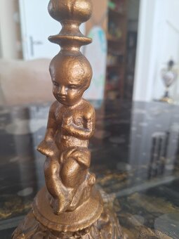 Starozitna figuralna petrolejova lampa - 2