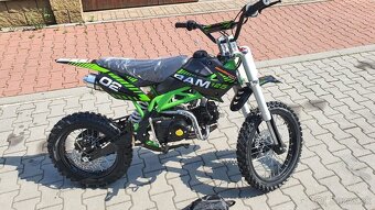 Motorka Pitbike Sky 125ccm 17/14 zelená - 2