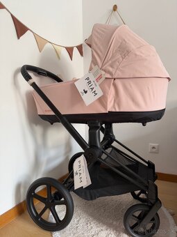 Cybex priam 4.0 matt black peach pink NOVÝ - 2