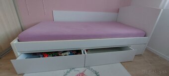 Biela postel 90x200cm - kvalitna stolarska praca - 2