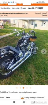 Predam Yamaha dradstar 1100 custom - 2