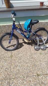 Detský bicykel s pomocnými kolieskami,idražadlo - 2