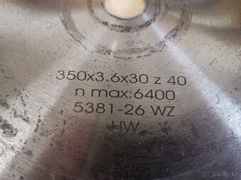 Kotúč 350x3.6x30 40z - 2