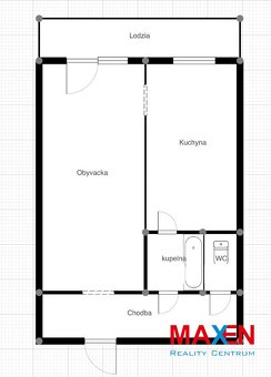 1,5 izbový byt, 42m2 + LOGGIA, JALTSKÁ, KOŠICE - DARGOVSKÝCH - 2