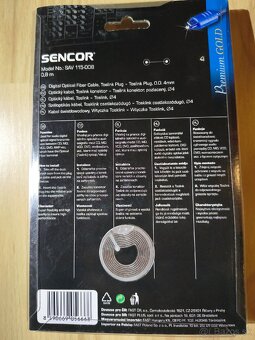 Digitálny optický audio video kábel Sencor - 2