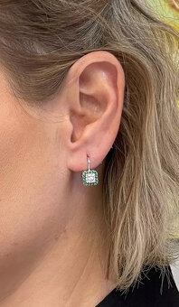 NOVÉ Skutočne krásne, netradičné náušnice z bieleho zlata - 2