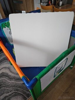 Detská prenosná postieľka + matrac - 2