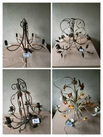 Predam pät ramenne kovove lustre - 2
