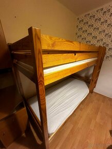 Poschodová posteľ, masív - 2