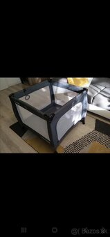 Detská skladacia ohrádka Caretero Quadra grey - 2