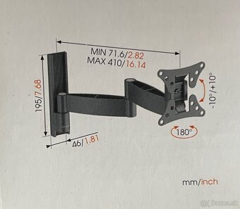 VOGELS WALL 1045S – čierny držiak TV - 2
