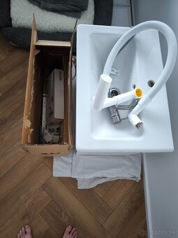 Ikea ENHET - Spodná skrinka na umývadlo, 2 zásuvky, biela, - 2