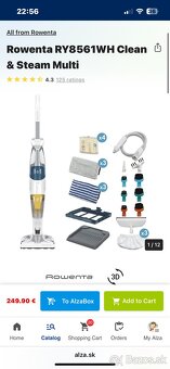 Rowenta ručný vysávač s mopom - 2