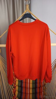 Dámska mikina nová červená XL s pierkom - 2