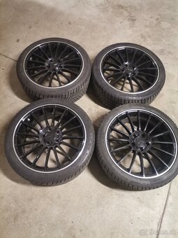 Alu disky Amg Mercedes 5x112 r19 zimne pneu - 2