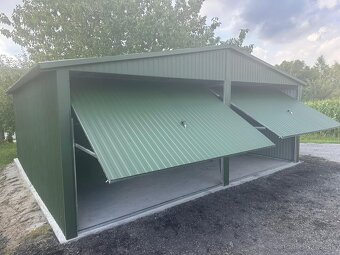 Plechová garáž 6x5 m - 2
