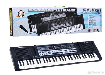 Detské klavesy /61 kláves/ s mikrofónom + USB - 2