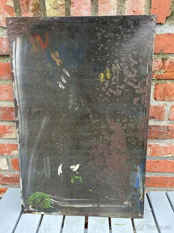 Smaltovaná ceduľa s chlorodontovou ženou, originál okolo rok - 2