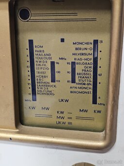 TE-KA-DE Z483 》Starožitné elektronkové radio 》bakelit Tekade - 2