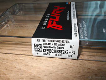 64GB DDR5 Kingston Fury KF556C36BBE2K2-64 | 5600MT/s | CL36 - 2