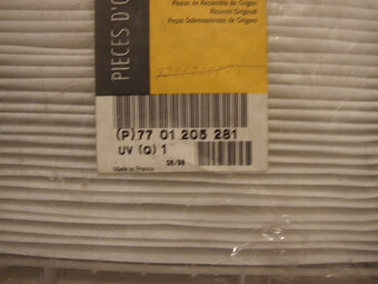 Predám kabínový filter 7701205281 na Scenic I - 2