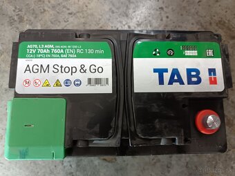 AGM autobatéria 70 Ah TAB (Start-Stop) - 2