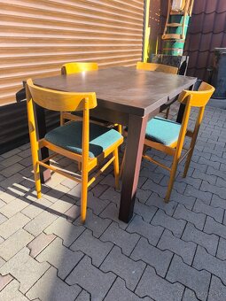 stôl, 4 stoličky - 2