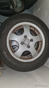 Predám letné pneu 185/65 R 14 na alu diskoch Toyota Corolla - 2