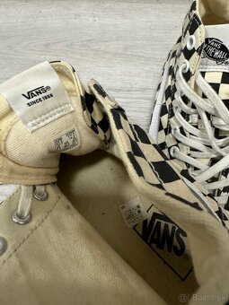 Originálne Vans 44 | Biele v károvanom vzore | Štýlové a zac - 2