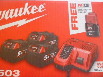 Nová AKU sada Milwaukee M18 NRG-503 - 2
