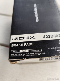 Brzdové doštičky platničky RIDEX zadné 4x - 2