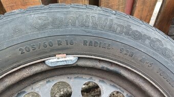 Disky 5x105 R16 + zimné gumy 205/60 R16 - 2