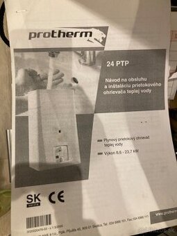 Prietokovy ohrievac Protherm 24 PTP - 2