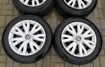 Zimná sada 5x112 r16 VW group 205/55 R 16 91H + ORIG PUKLICE - 2