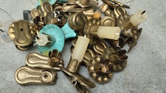 Staré štipce na sviečky na stromček  12 ks - 2