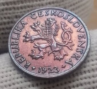 Československé  meď.5 haliere a 2 haliere. - 2