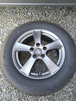 Alu DEZENT 5 x 114,3 R 16 + TPMS + zimné 215/65 R16. - 2