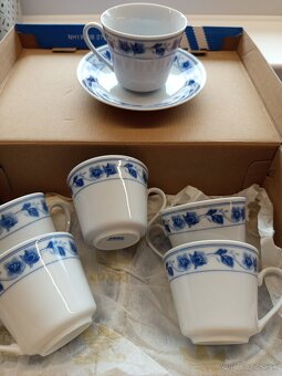 Nádherné nadčasové starožitné mokka šálky - 2