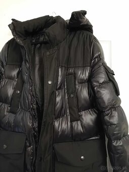 Pánska bunda dlhá čierna - 2