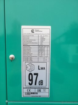 Elektrocentrála Cummins 275 kVA na prenájom - 2