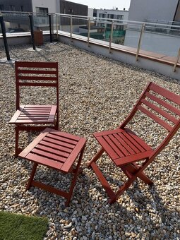 Záhradné stoličky plus stôl sedenie, ikea - 2