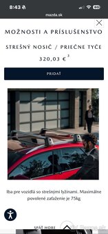 Mazda CX-30 Strešné priečniky - 2