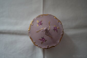 Ruzovy porcelan cukornicka - 2