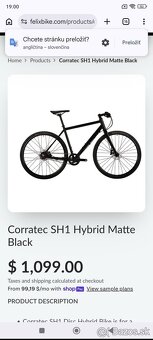 Predám bicykel Corratec SH1 - 2