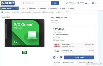WD Green™ 1TB, 480GB SSD 2,5" Zaruka - 2