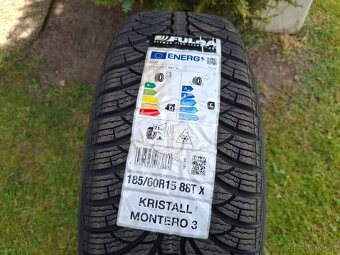 185/60 r15 Fulda, zimné, 4ks, 8mm TOP. nejazdená sada - 2