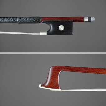 Majstrovský husľový sláčik K. E. Bässler + certifikát - 2