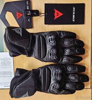 🧤 Dainese Impeto – kožené rukavice, čierne, XL – nové - 2