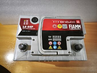 Autobatéria FIAMM 12V 64Ah 610A EN - 2